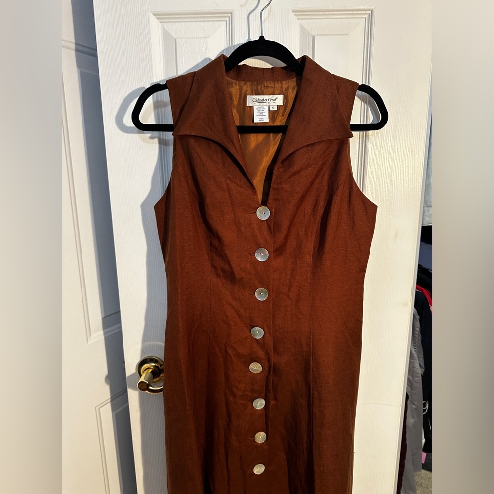 Coldwater Creek Button Down Collared Dress